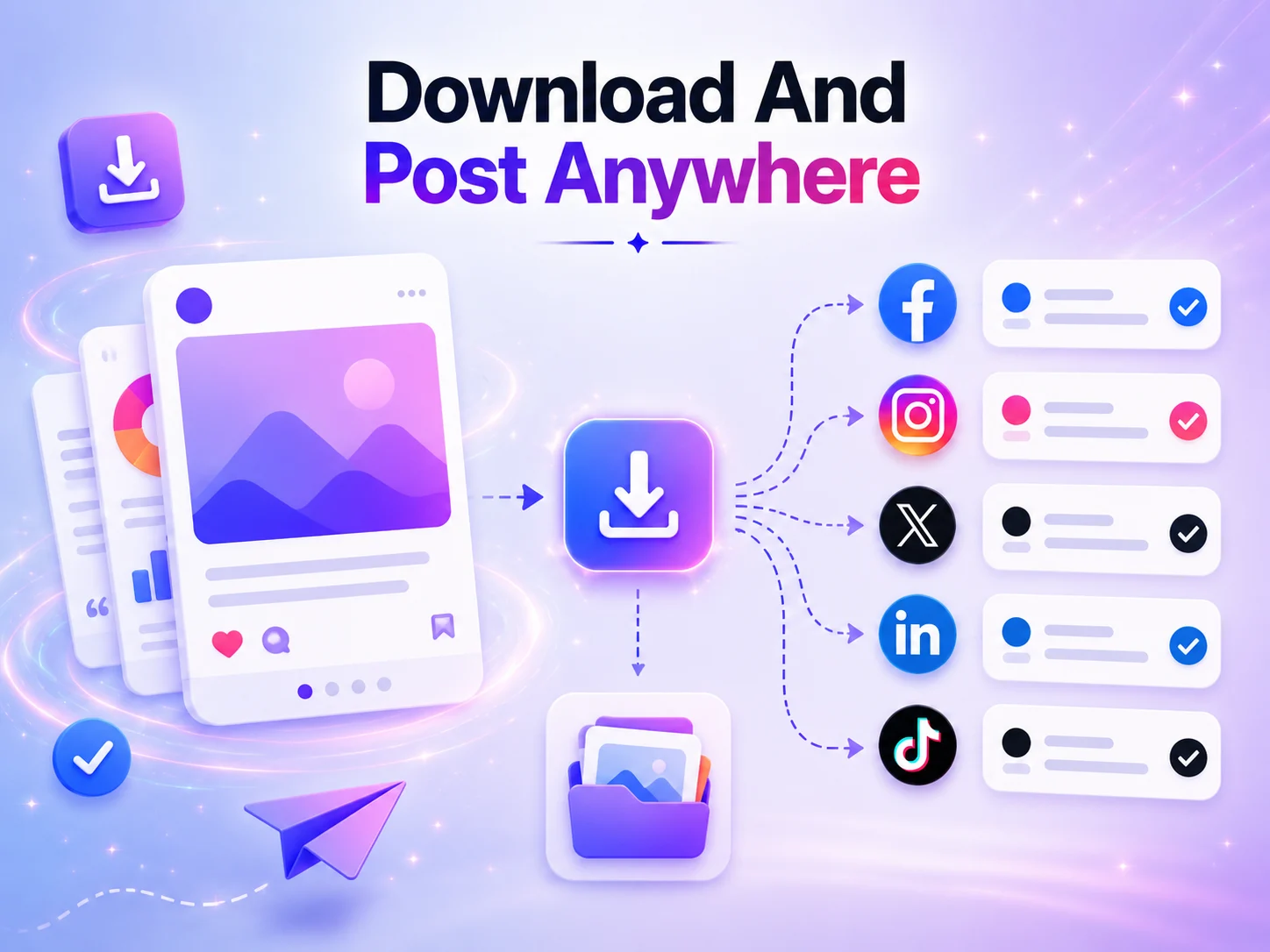 Download And Post Anywhere