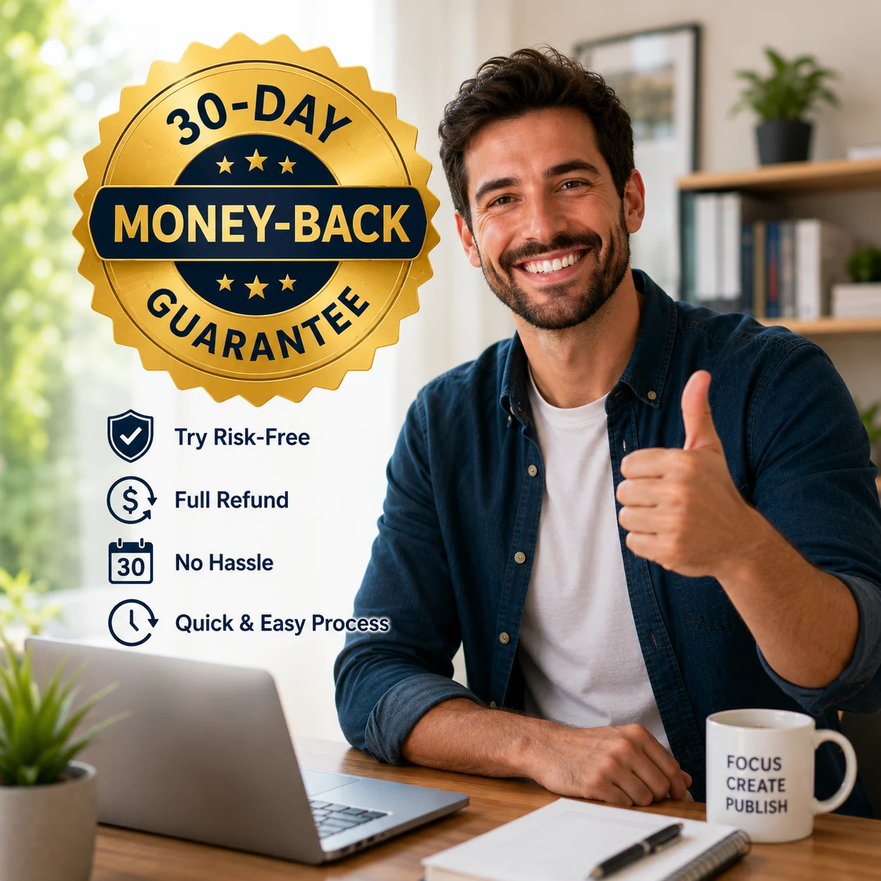 Your upgrade is protected — 30-day money-back guarantee